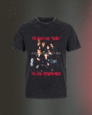 Polera Acid Wash We say Annyeonghaseyo BTS