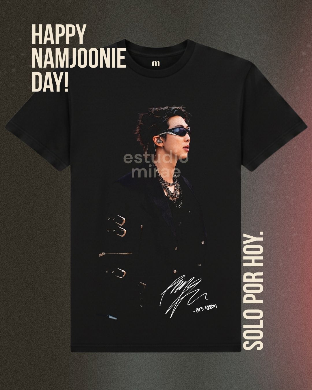 Polera Happy Namjoon Day - Solo por hoy!